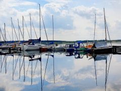 Hafen Mühlbeck - Segelboote an der Goitzsche